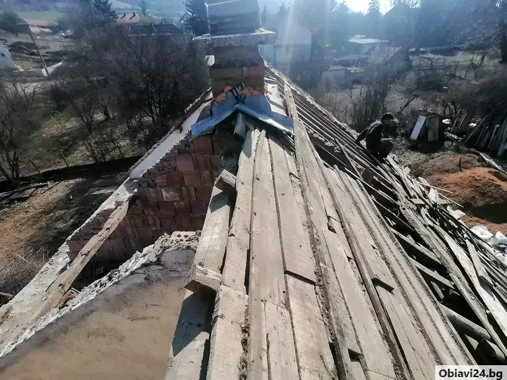 Изграждане и ремонт на покриви хидроизолация улуци керемиди водосточни тръби ламарини - obiavi24.bg