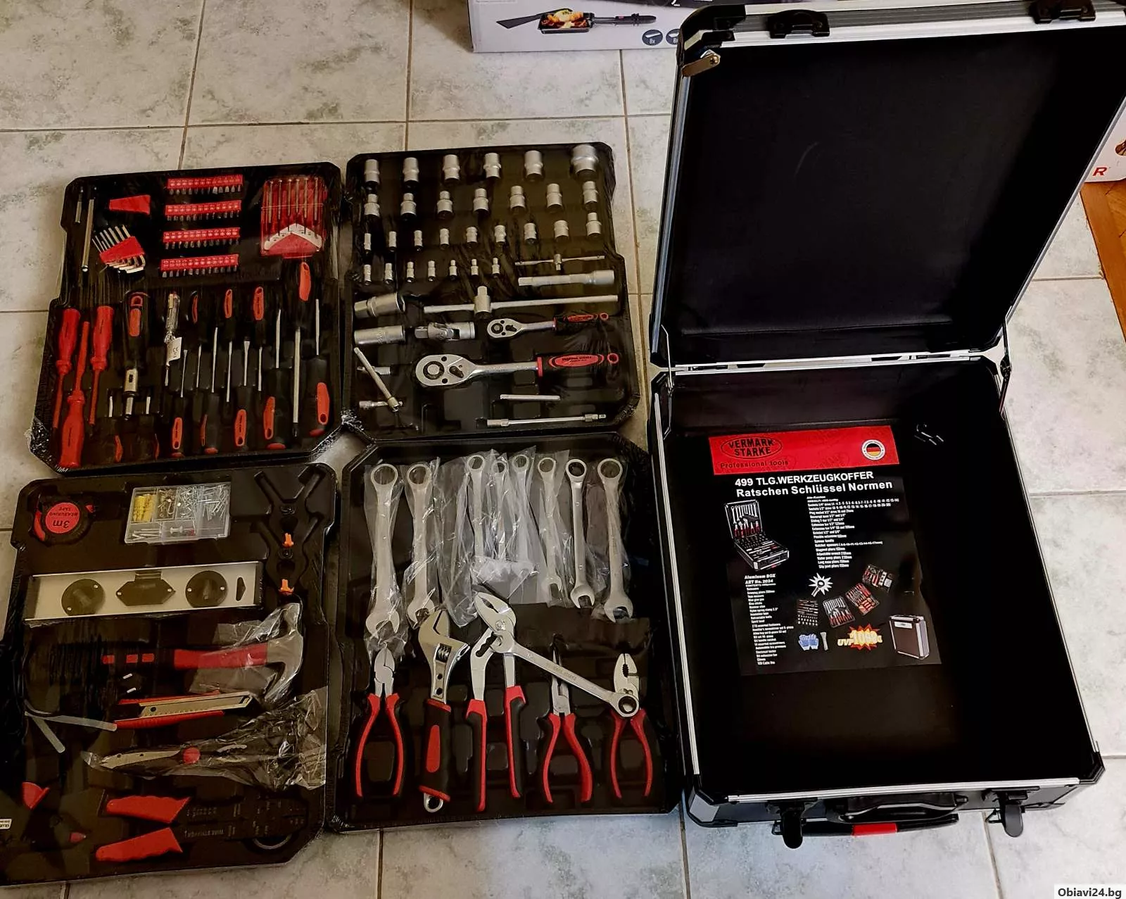 „Vermark starke“ proffesional tools,  куфар с различни инструменти - obiavi24.bg