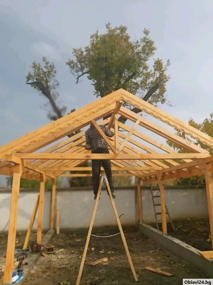 Изграждане на навеси и ремонт на покриви - obiavi24.bg