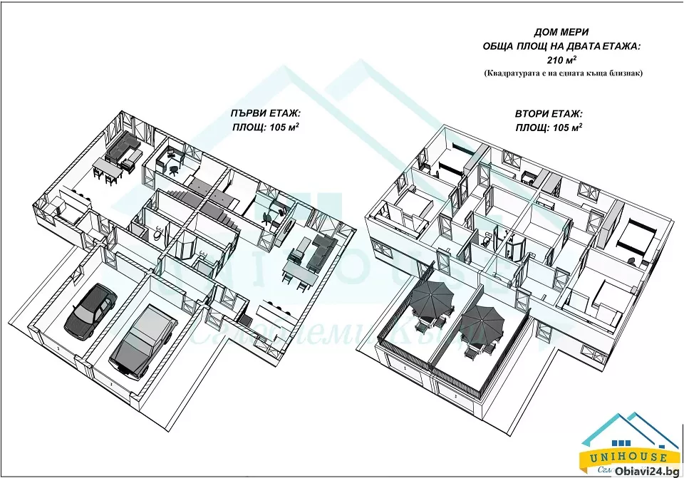Двуетажна Къща Дом Мери 210 м2 - obiavi24.bg