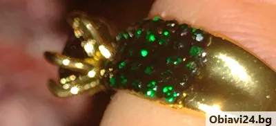 Ефектен пръстен с кубик цирконий в 2 цвята