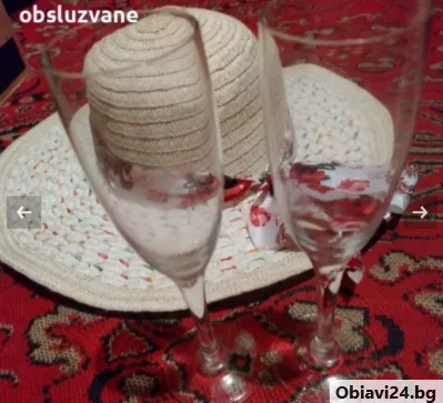 2 високи чаши за шампанско - obiavi24.bg